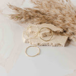 22mm Hammered Gold Circle Brass Charm with Hole, 10 Pieces, Charm 88 - 