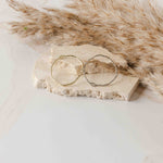 22mm Hammered Silver Circle Brass Charm with Hole, 10 Pieces, Charm 69 - 