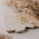 25mm Gold Stainless Steel Circle Linking Rings (Smooth), 10 Pieces, Connector 31 - 