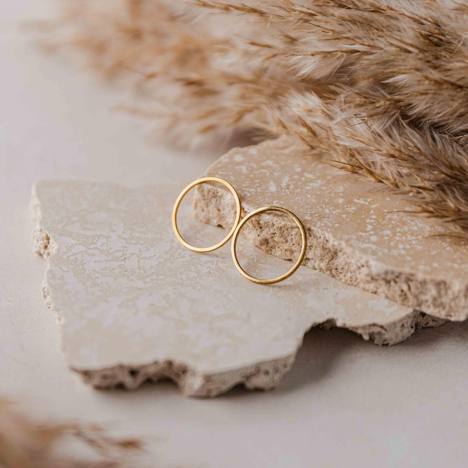 25mm Gold Stainless Steel Circle Linking Rings (Smooth), 10 Pieces, Connector 31 - 