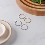25mm Gold Stainless Steel Circle Linking Rings (Smooth), 10 Pieces, Connector 31 - 