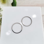 25mm Silver Stainless Steel Circle Linking Rings (Smooth), 10 Pieces, Connector 30 - 