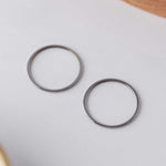 25mm Silver Stainless Steel Circle Linking Rings (Smooth), 10 Pieces, Connector 30 - 