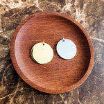 30mm Disc Pendant (Silver or Gold), 5 Pieces Total, Metal Blank 142 - 