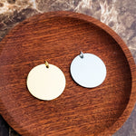 30mm Disc Pendant (Silver or Gold), 5 Pieces Total, Metal Blank 142 - 