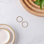 30mm Gold Stainless Steel Circle Linking Rings (Smooth), 10 Pieces, Connector 23 - 