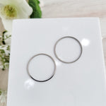 30mm Silver Stainless Steel Circle Linking Rings (Smooth), 10 Pieces, Connector 22 - 