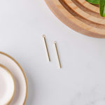 33mm Gold Stainless Steel Bar Pendant Connectors, 10 Pieces, Charm 65 - 