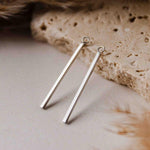 33mm Silver Stainless Steel Bar Pendant Connectors, 10 Pieces, Charm 66 - 