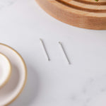 33mm Silver Stainless Steel Bar Pendant Connectors, 10 Pieces, Charm 66 - 