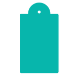3.5" ACRYLIC BLANKS | GIFT TAG SHAPES | CUT TO SIZE ACRYLIC - Acrylic Blanks