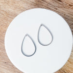 35mm Silver Stainless Steel Teardrop Linking Rings, 10 Pieces, Charm 63 - 