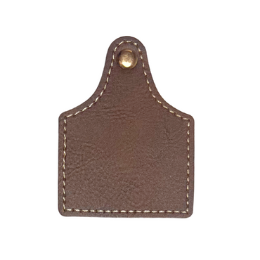 Cow Tag Leatherette Hat Patches
