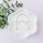 45mm Gold Stainless Steel Large Arches, 10 Pieces, Connector 65 - 