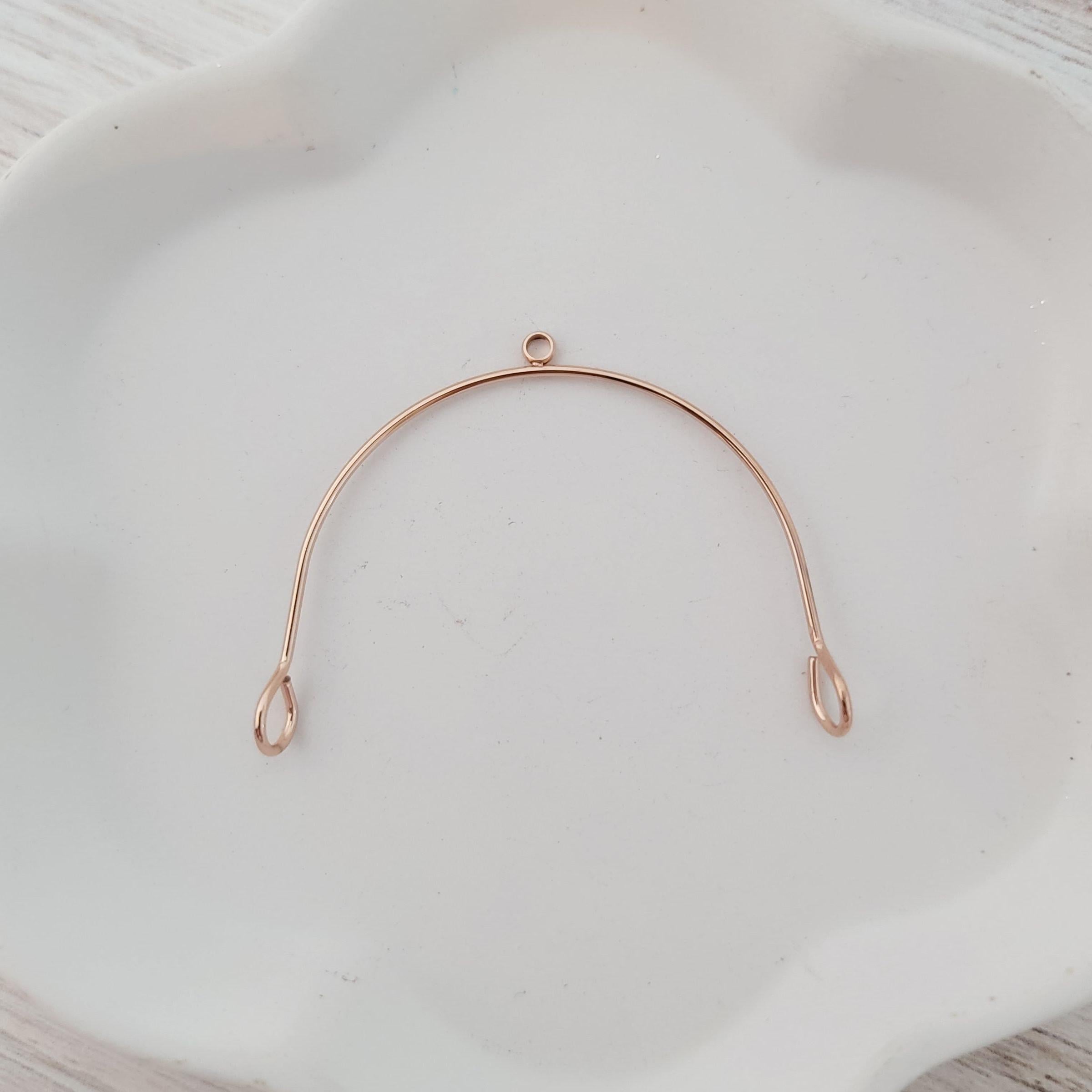 45mm Rose Gold Stainless Steel Large Arches, 10 Pieces, Connector 63 - 