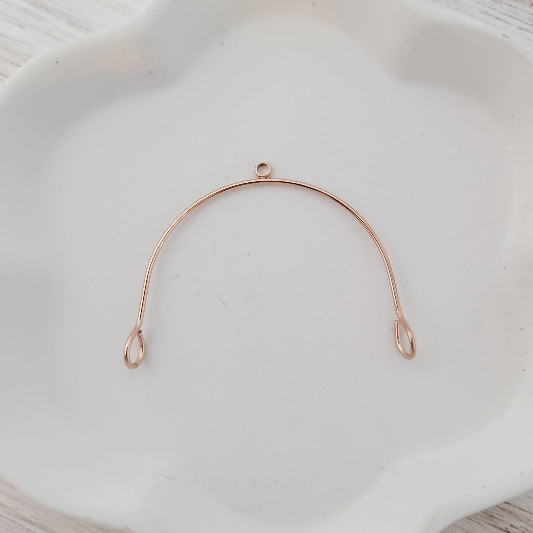 45mm Rose Gold Stainless Steel Large Arches, 10 Pieces, Connector 63 - 