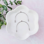 45mm Silver Stainless Steel Large Arches, 10 Pieces, Connector 64 - 