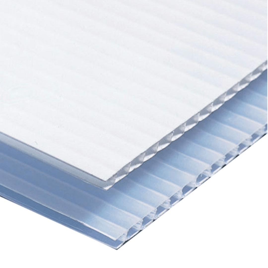 4mm Corrugated Plastic Sheets | Fluted Polypropylene | Coroplast - 