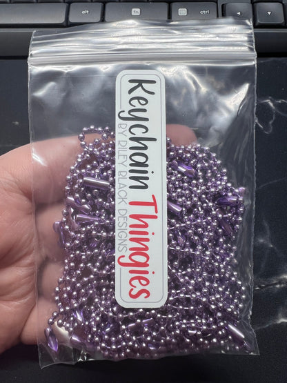 50 Ball & Chain Keychain Thingies - Keychain Clips