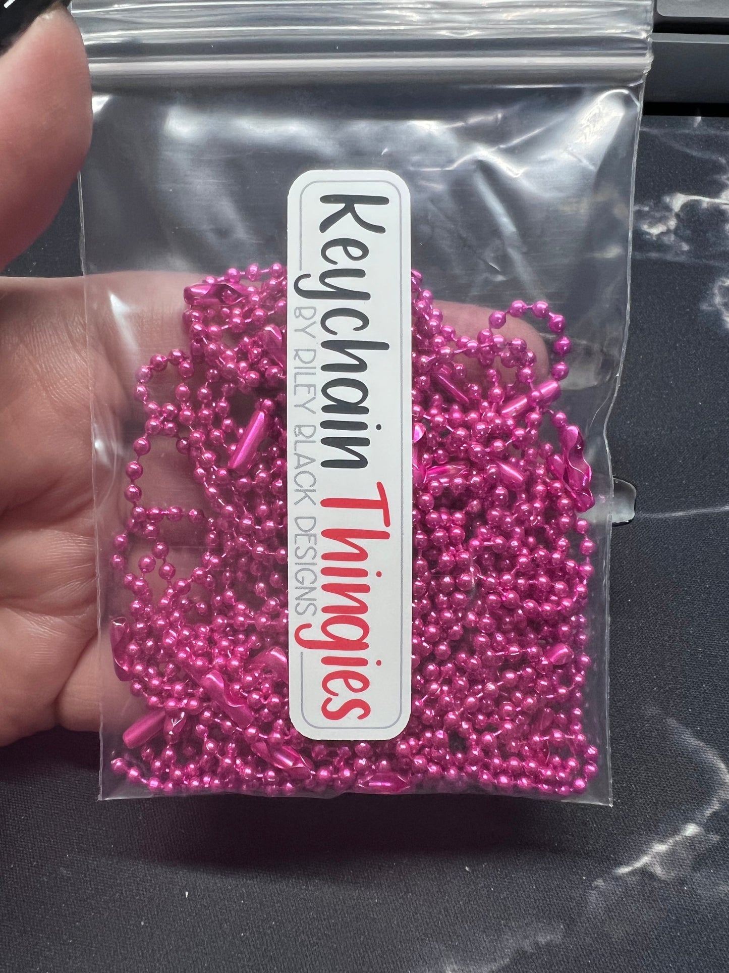 50 Ball & Chain Keychain Thingies - Keychain Clips