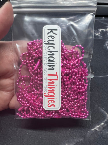 50 Ball & Chain Keychain Thingies - Keychain Clips