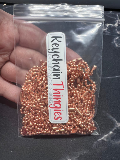 50 Ball & Chain Keychain Thingies - Keychain Clips