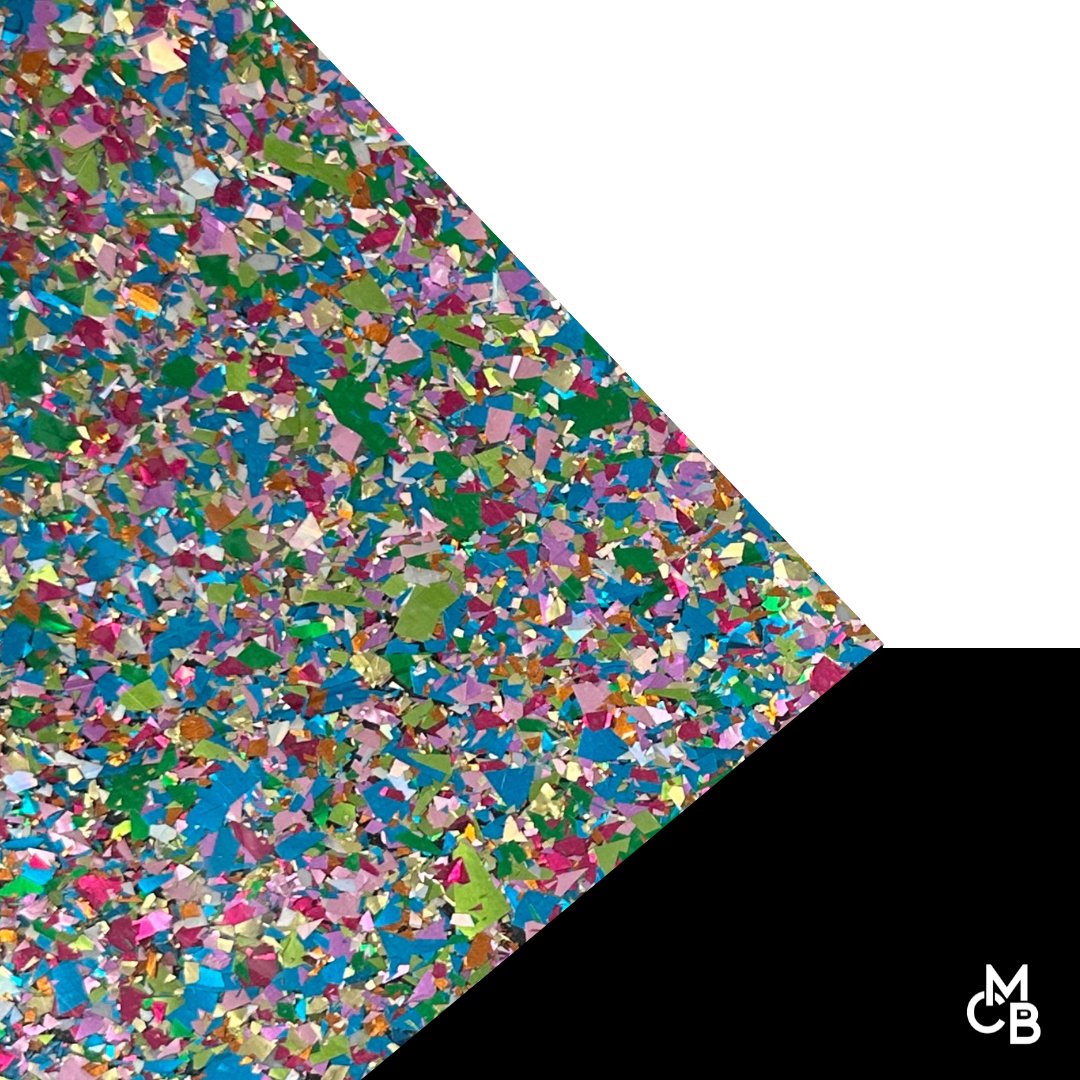5/32" Pastel Party Chunky Flake Glitter Cast Acrylic Sheets - Acrylic Sheets