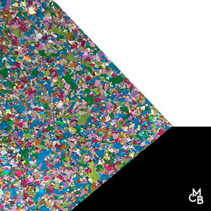 5/32" Pastel Party Chunky Flake Glitter Cast Acrylic Sheets - Acrylic Sheets
