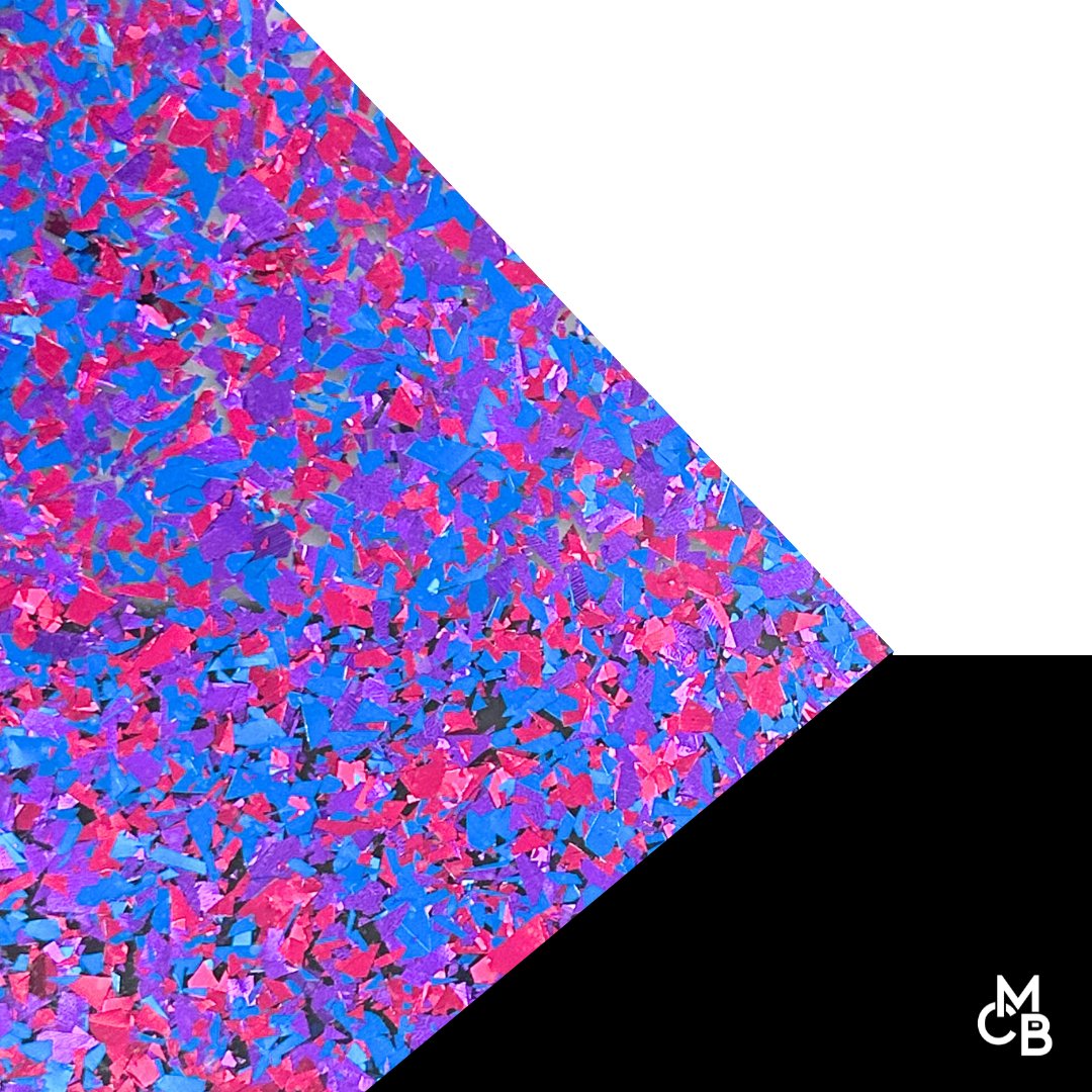 5/32" Rave Party Chunky Flake Glitter Cast Acrylic Sheets - Acrylic Sheets