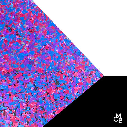 5/32" Rave Party Chunky Flake Glitter Cast Acrylic Sheets - Acrylic Sheets