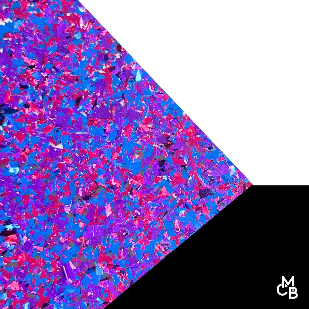 5/32" Rave Party Chunky Flake Glitter Cast Acrylic Sheets - Acrylic Sheets