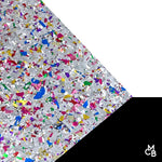 Silver Party Chunky Flake Glitter Cast Acrylic Sheets - GLITTER Acrylic Sheets