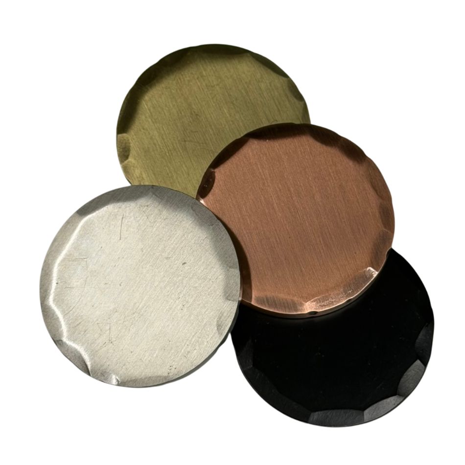 Metal Hammered Golf Ball Marker Blanks | Aluminum | UV Printable