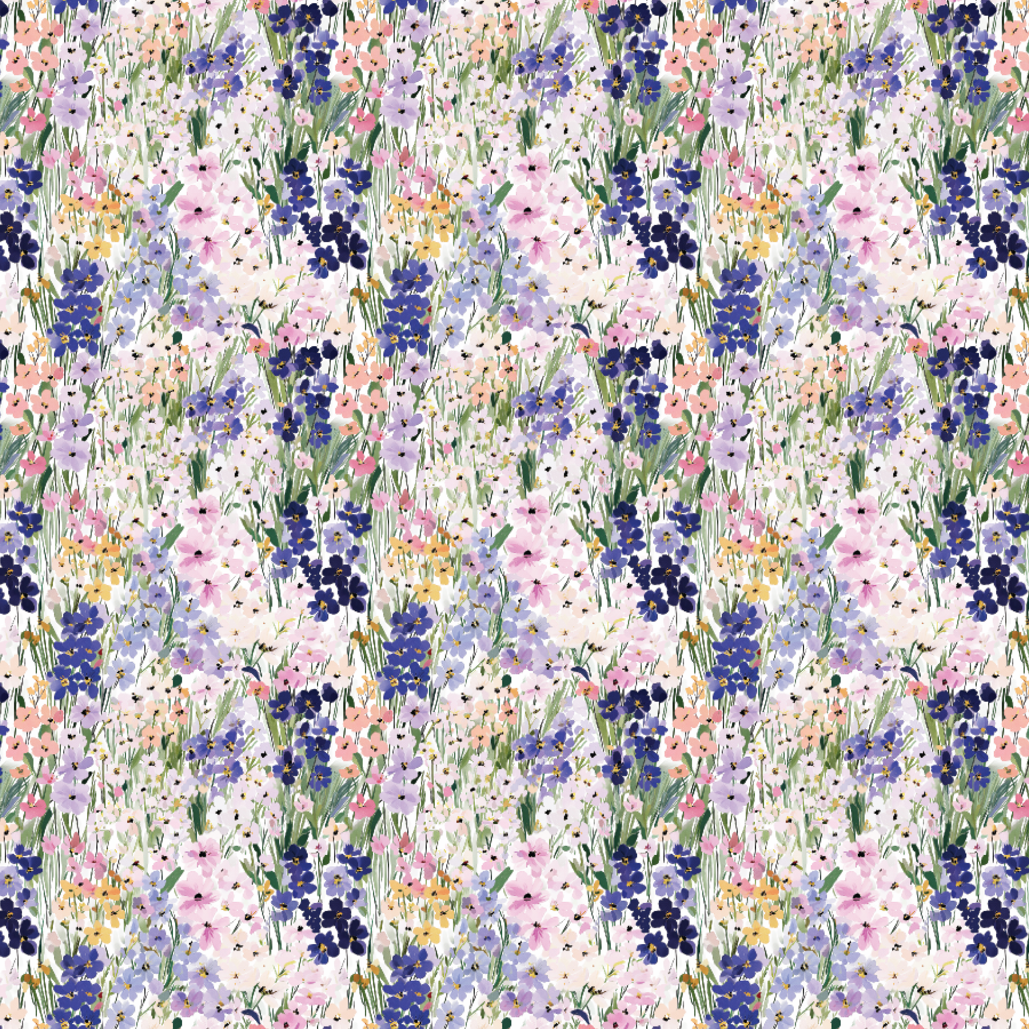 P1379 | Abstract Wildflowers 2 Pattern Acrylic Sheets
