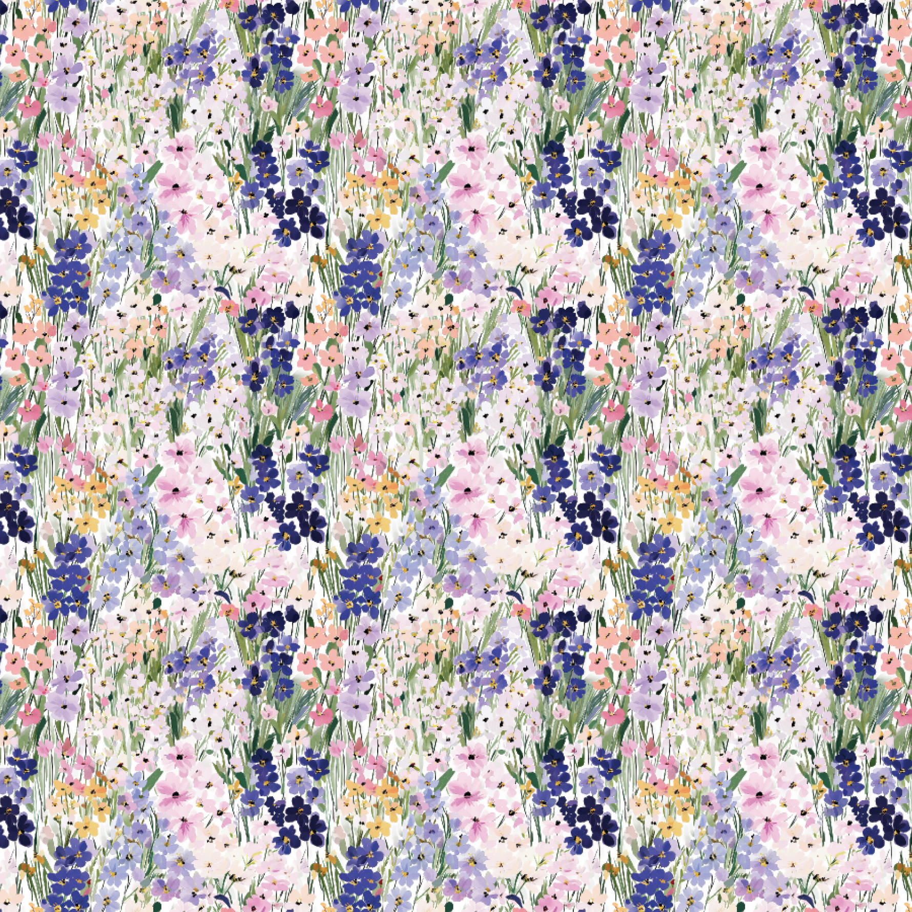 P1379 | Abstract Wildflowers 2 Pattern Acrylic Sheets