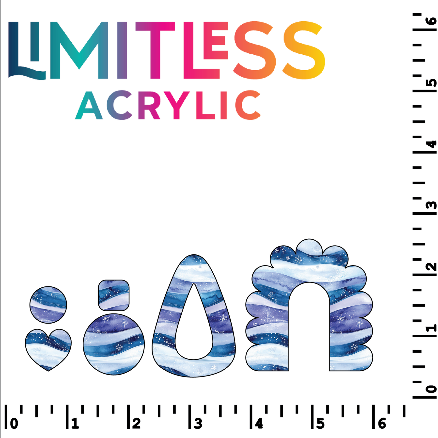 P1382 | Arctic Waves Pattern Acrylic Sheets