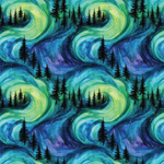 P1384 | Aurora Winter 2 Pattern Acrylic Sheets