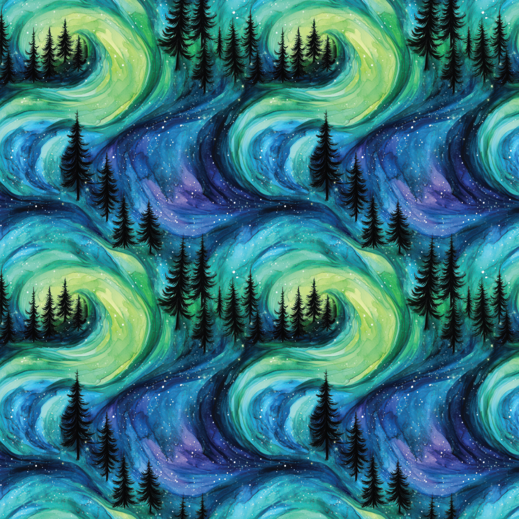 P1384 | Aurora Winter 2 Pattern Acrylic Sheets