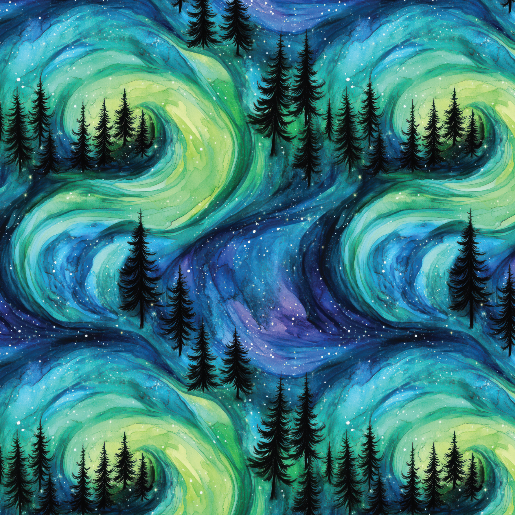 P1384 | Aurora Winter 2 Pattern Acrylic Sheets