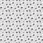 P1390 | Black Hibiscus Line Art Pattern Acrylic Sheets