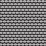P1276 | Black & White Pumpkins Pattern Acrylic Sheets