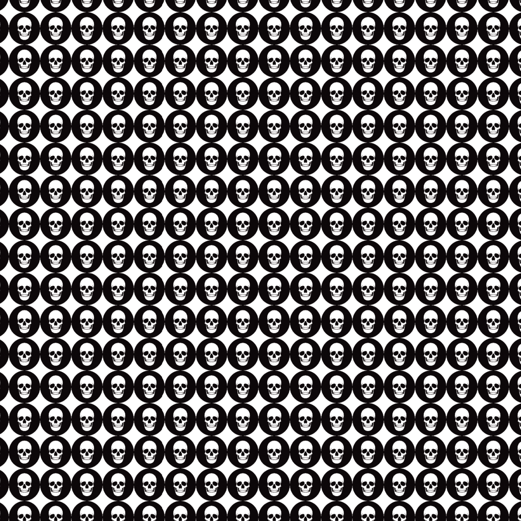 P1277 | Black & White Skulls Pattern Acrylic Sheets