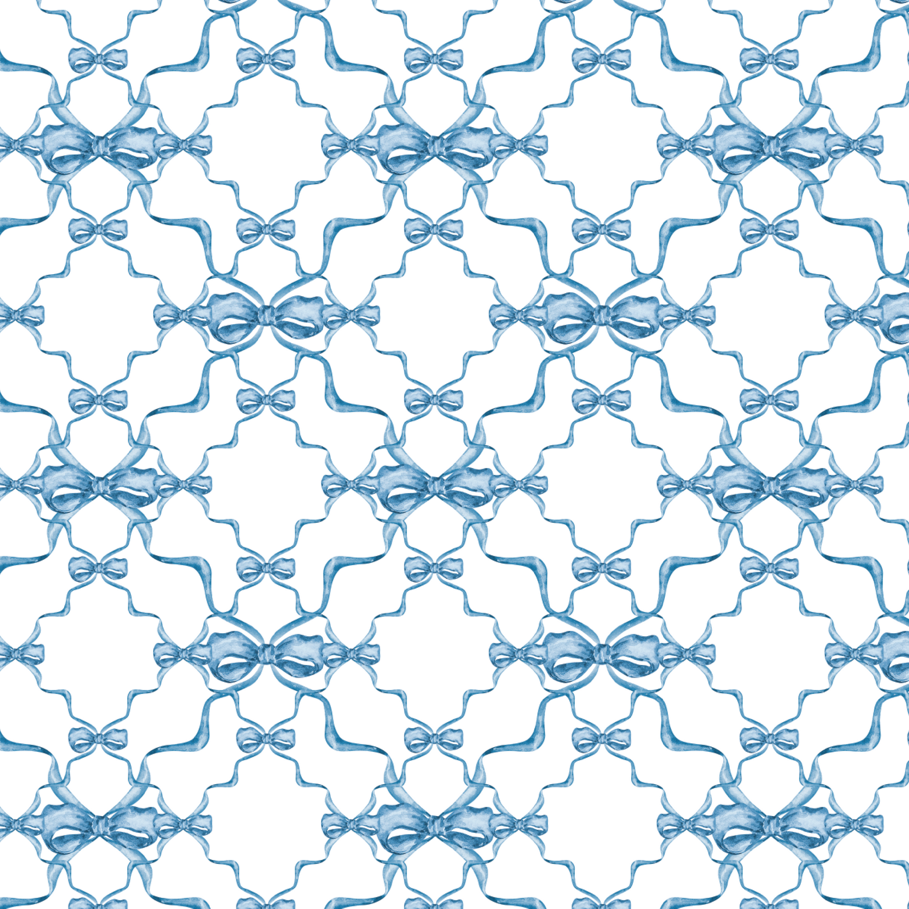 P1391 | Blue Bow 01 Pattern Acrylic Sheets