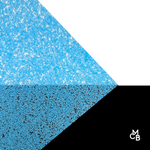 1/8" Blue GlowGlitter Cast Acrylic Sheets