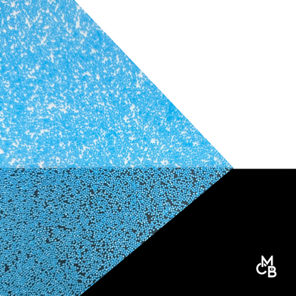 1/8" Blue GlowGlitter Cast Acrylic Sheets