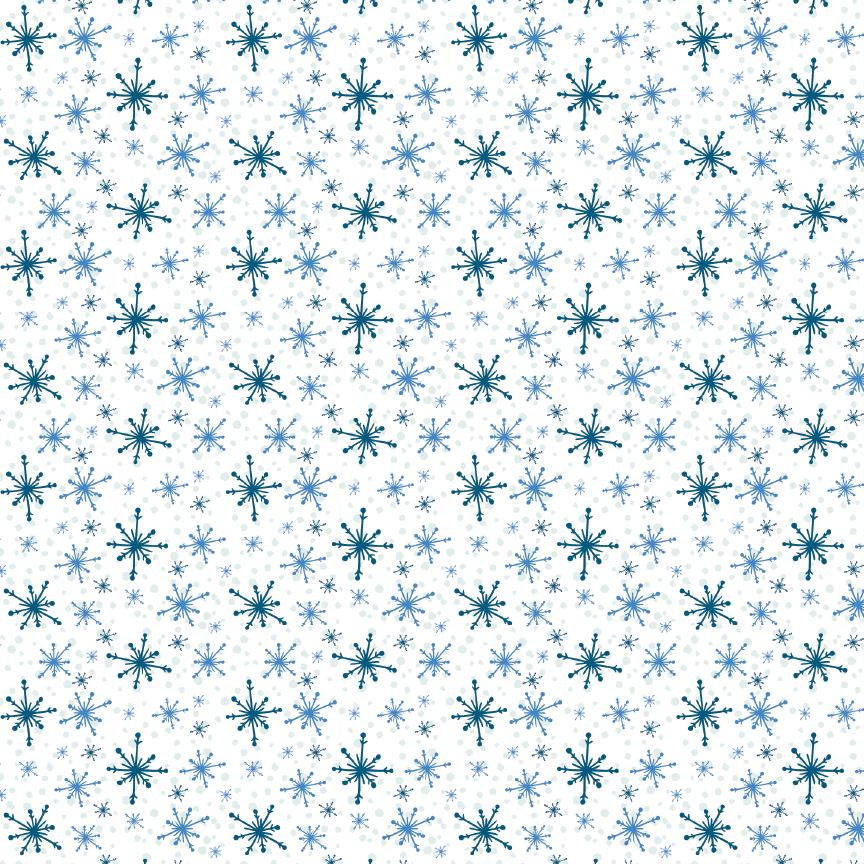 Blue Snowflakes Pattern Acrylic Sheet