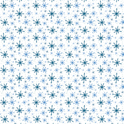 P0151 | Blue Snowflakes Pattern Acrylic Sheet