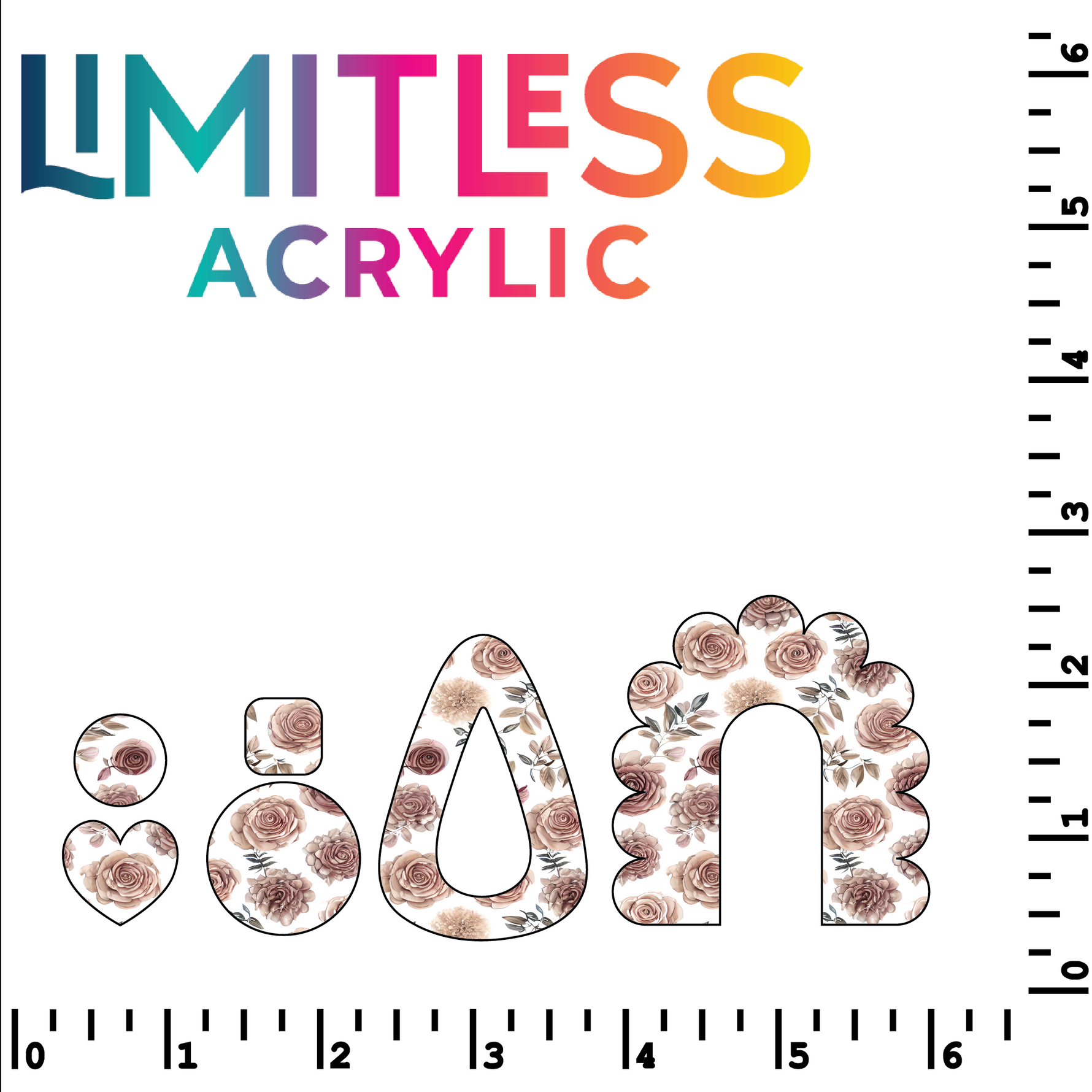 P1393 | Blush Beige Floral Pattern Acrylic Sheets
