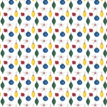 P1394 | Bold Watercolor Christmas Ornaments Pattern Acrylic Sheets