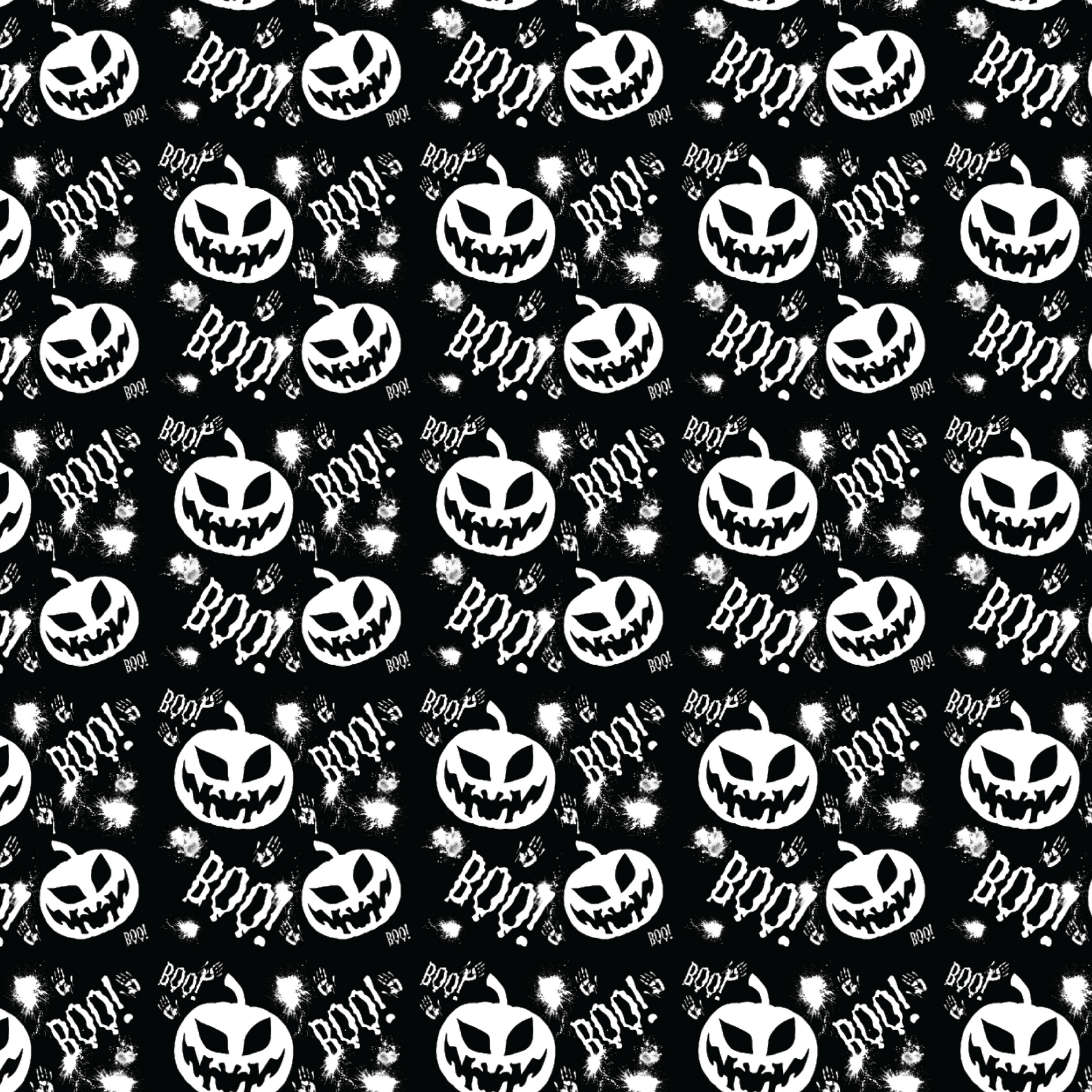 P1395 | Boo Pumpkins Scary Pattern Acrylic Sheets